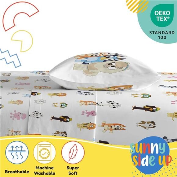 Friends Toddler Sheet Set - 3 Piece Toddler Bedding Set Includes Pillow - Picture 4 of 7